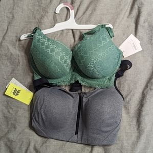 NWT 34D Lace Bra (Auden) and Sports Bra (all in motion)